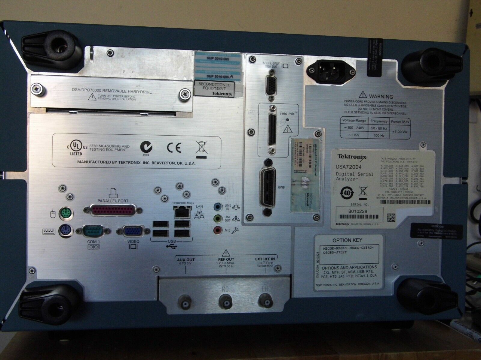 Tektronix DSA72004 Oscilloscope DDRA,TDSUSB2,RTE,PCE,TDSHT3,JA3,TDSPTD,TDSHT3 Tektronix DSA72004 Oscilloscope DDRA,TDSUSB2,RTE,PCE,TDSHT3,JA3,TDSPTD,TDSHT3